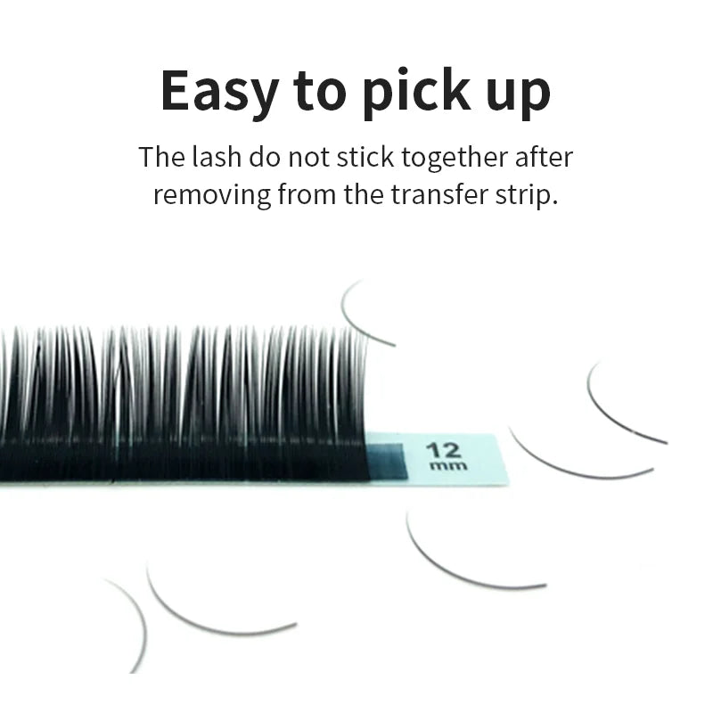 NATUHANA Ellipse Flat Lash Extensions – Korea PBT Split Tips Flat Lash Extensions Qme