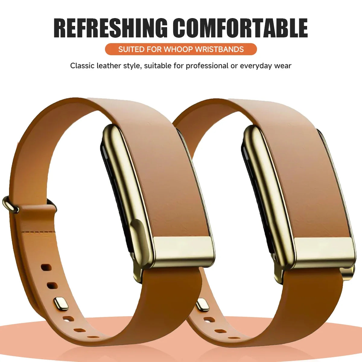 WHOOP 5.0 Leather Slim Fitness Band – Soft & Breathable Strap Fitness Tracker Band Qme