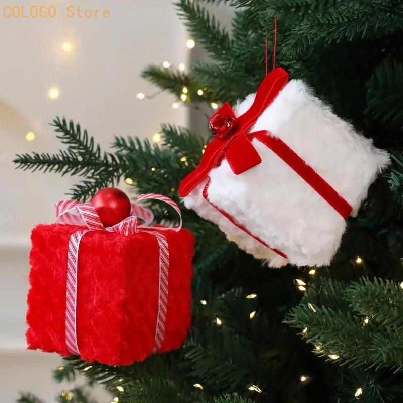 Soft Velvety Christmas Tree Hanging Ornaments | 3 Colors Christmas Tree Ornament Qme