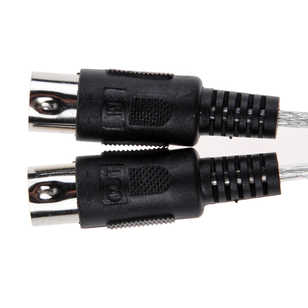 USB MIDI Cable Converter – Keyboard & Synthesizer Interface MIDI Cable Converter Qme