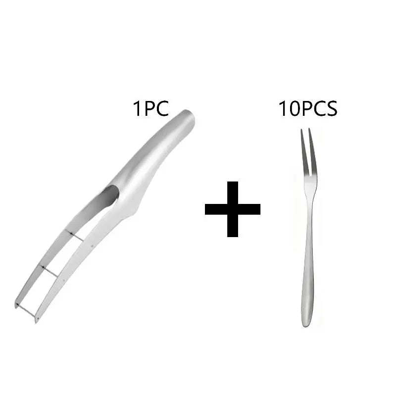 Watermelon Slicer & Fruit Cutter – Stainless Steel Multifunctional Fruit Slicer Qme A8