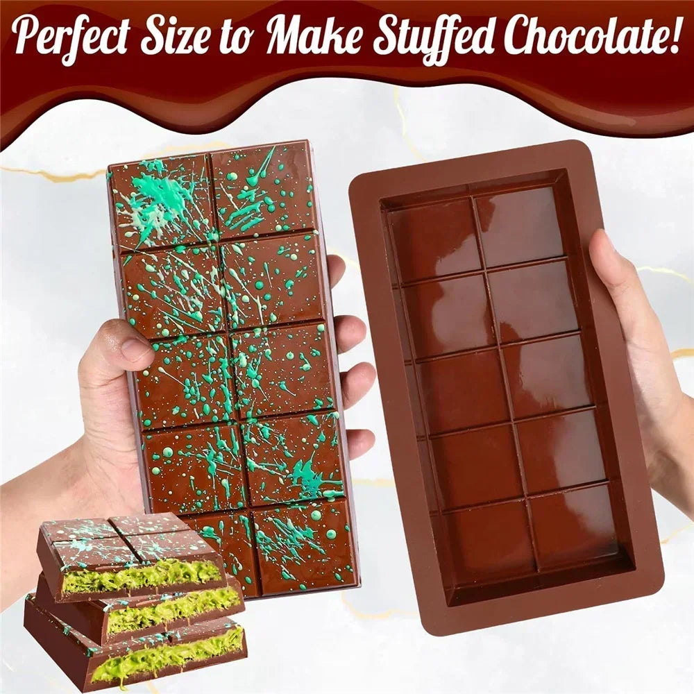 3D Silicone Break-Apart Chocolate & Biscuit Mold | DIY Baking Silicone Baking Mold Qme YH1160-25X13.5X2.1CM