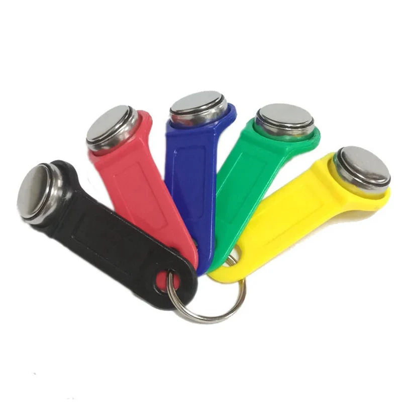 TM1990 DS1990 iButton Touch Memory Key RFID Copy Card – 5pcs RFID Access Key Fob Qme