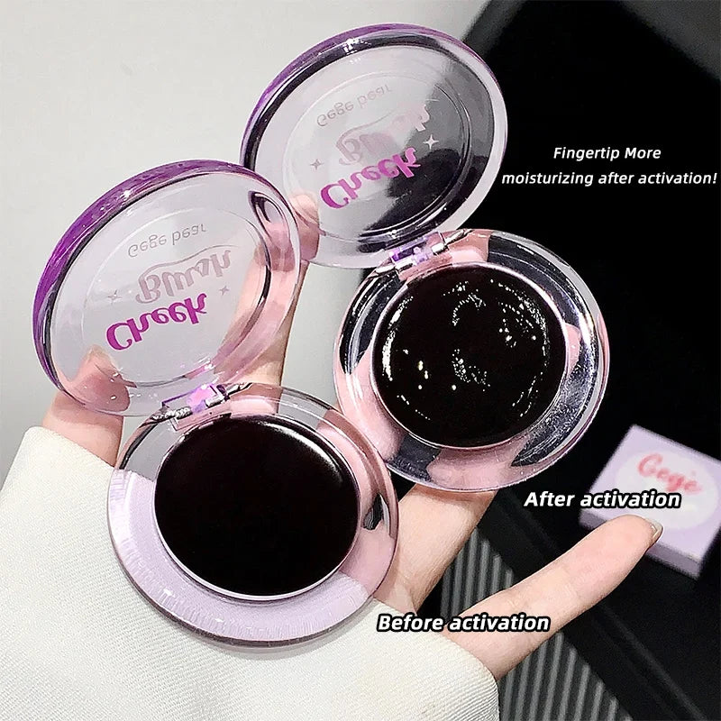 Color-Changing Crystal Highlight Blush Cream | Long-Lasting Shimmer Blush Highlight Cream Qme