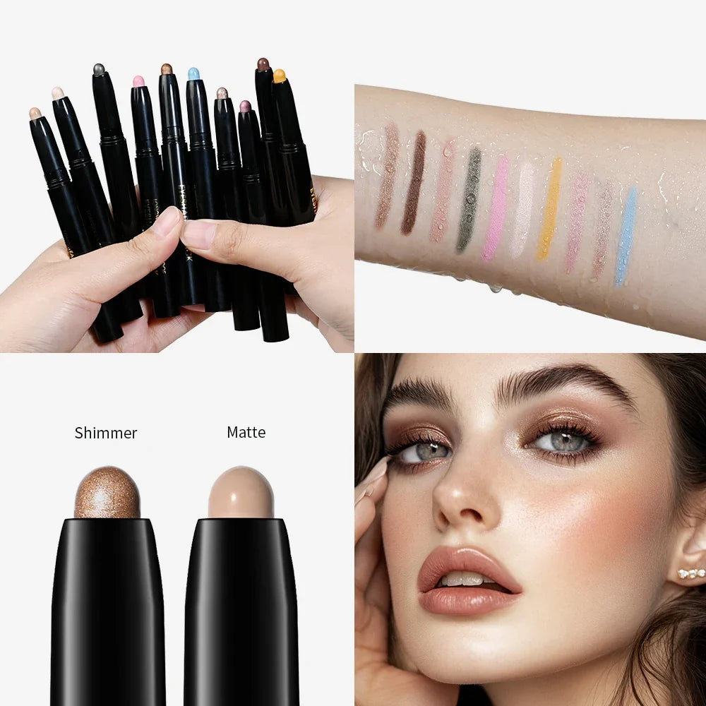 Cream Eyeshadow Stick – Gradient Eye Look, 10 Colors | Qme Cream Eyeshadow Stick Qme