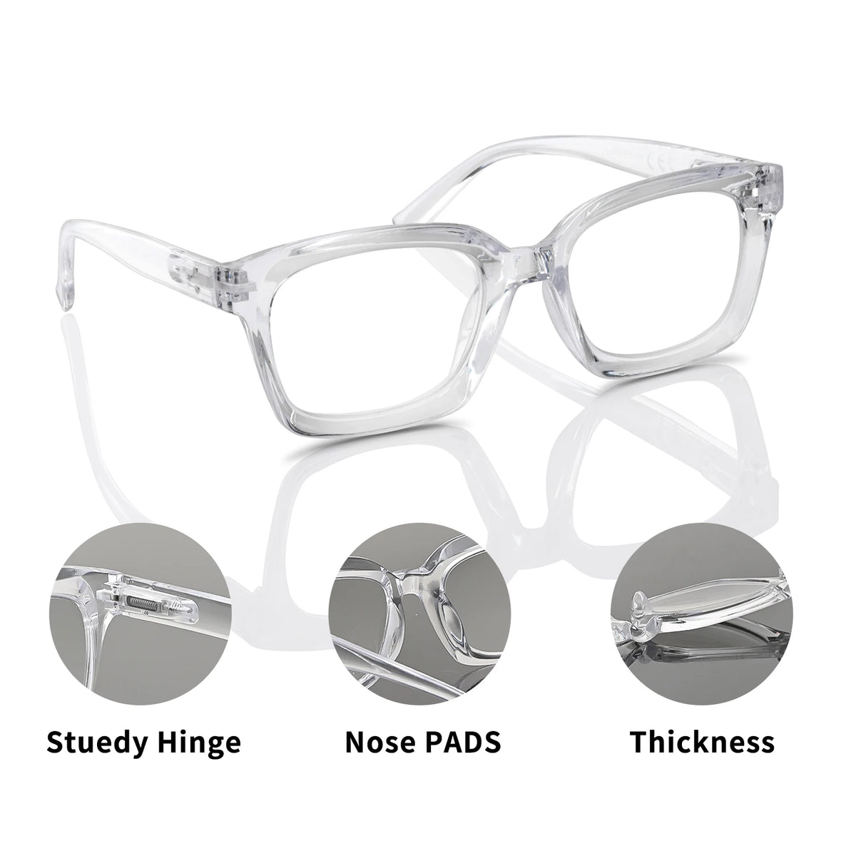 VOPHA Progressive Multifocal Glasses for Women +1.0–+3.0 Multifocal Glasses Qst