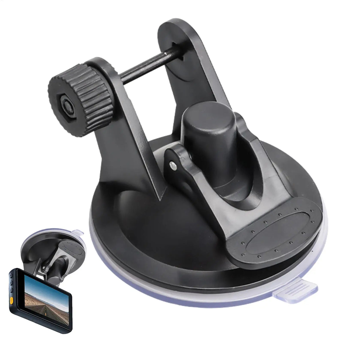 Universal Dash Cam Suction Mount – 180° Adjustable Car Holder Dash Cam Mount Qme