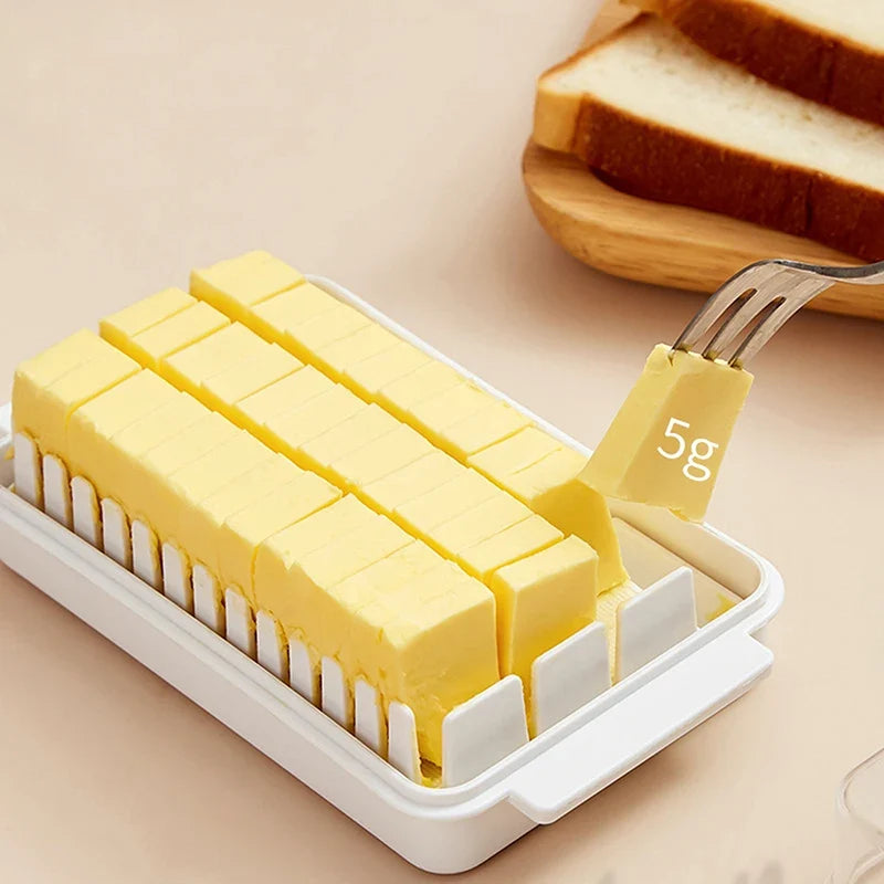 Butter Keeper Container with Lid – Fridge Fresh Storage Box Food Storage Container Qme
