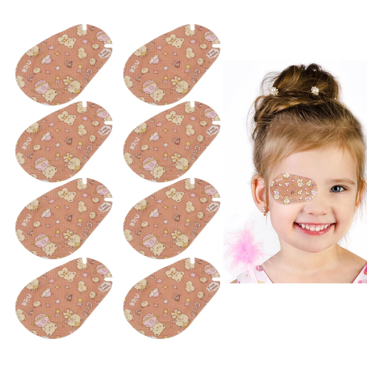 Kids Adhesive Eye Patch – Soft, Breathable & Skin-Friendly 20 Pcs Kids Eye Patch Qme