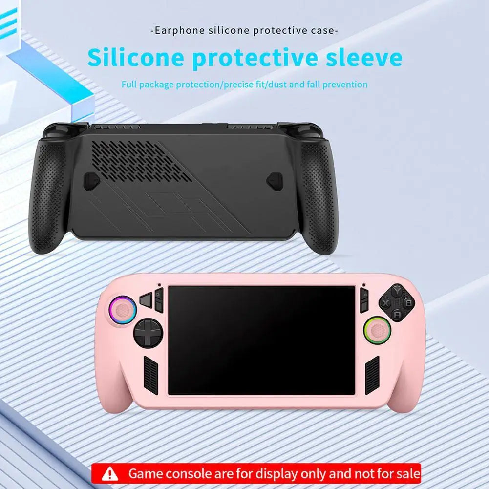 Silicone Case for ROG Xbox Ally X – Non-Slip Protective Cover Gaming Console Case Qme