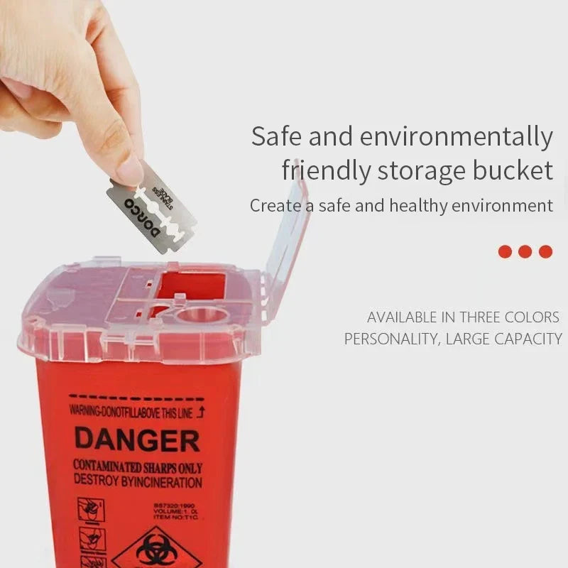 Razor Blade Disposal Case | Barber Sharps Recycling Bin Blade Disposal Case Qme