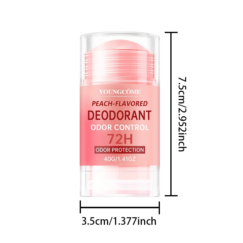 Women's Peach Vanilla Deodorant Lotion – Long-Lasting Fragrance Deodorant Lotion Stick Qst 1pcs
