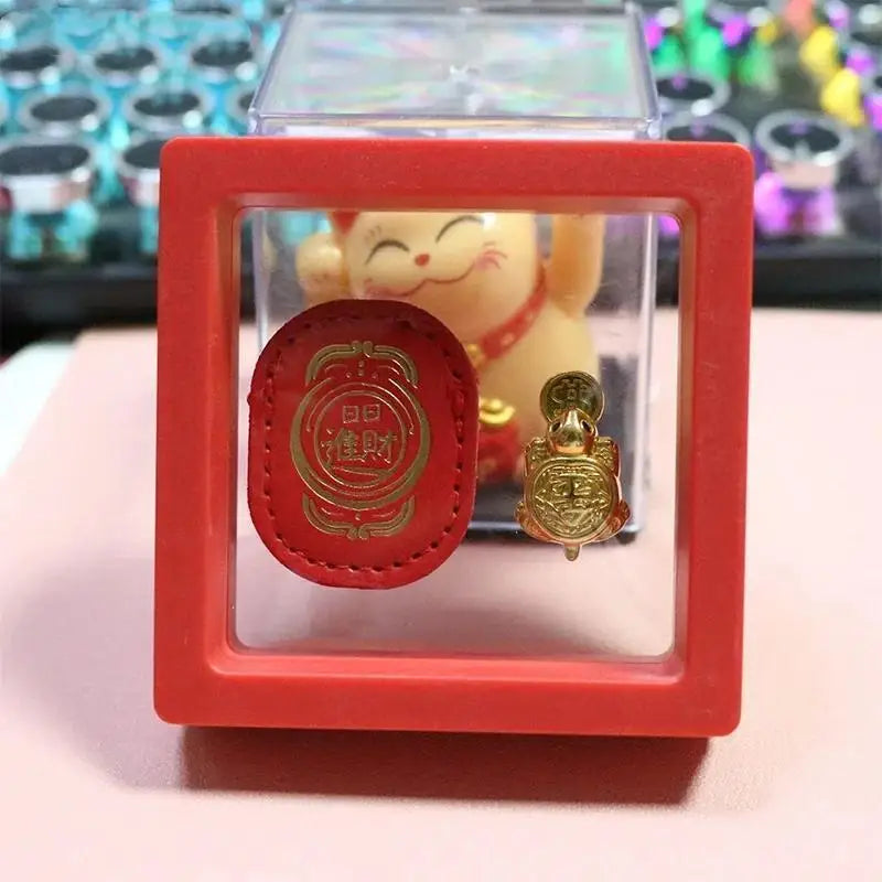 Feng Shui Lucky Turtle Wallet Charm & Decor Ornament Decorative Figurine Qme