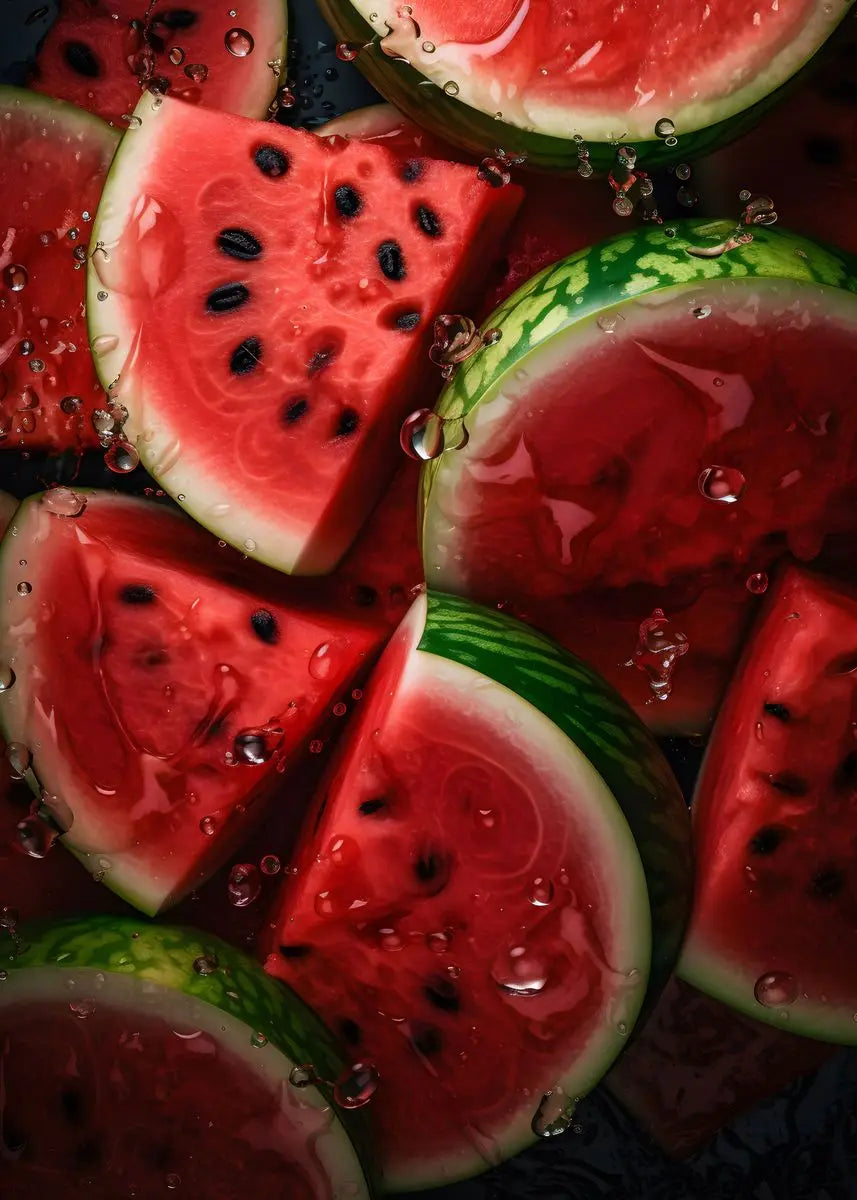 Fruit Kitchen Canvas Wall Art – Strawberry Watermelon Poster Canvas Wall Art Qst