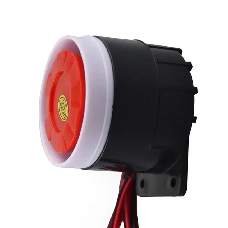 12V Piezoelectric Buzzer Alarm Horn Wired High Decibel Siren Security Alarm Siren Qme