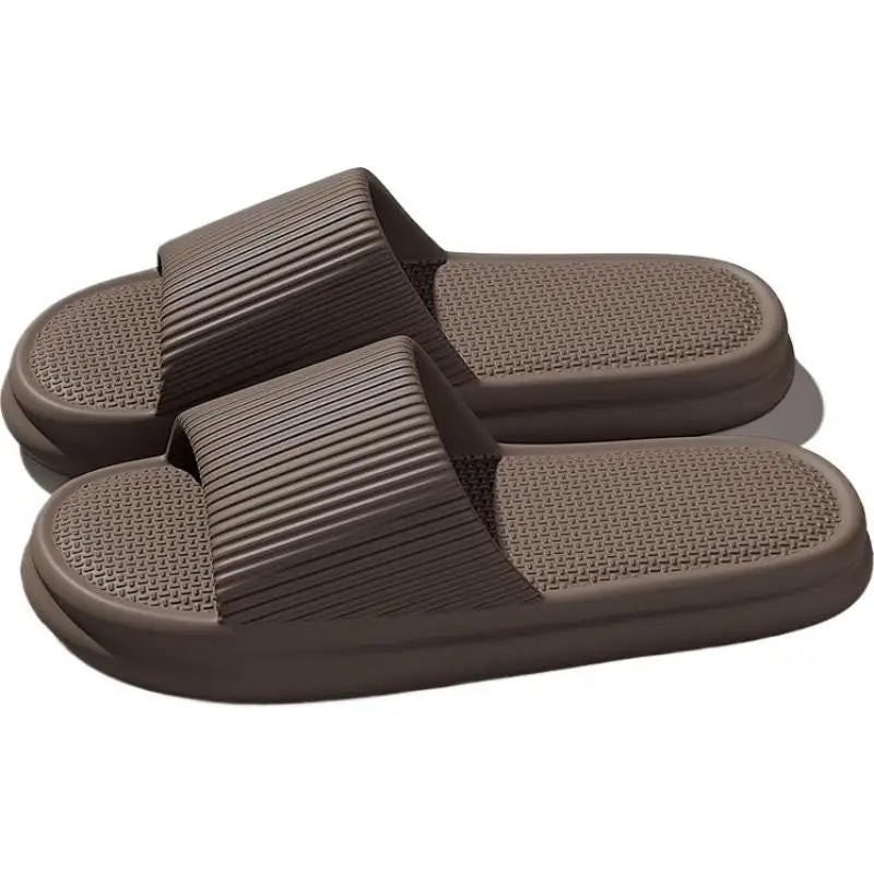 Women's Thick Platform EVA Slippers – Soft Sole Home Slides Platform EVA Slippers Qme 38 Brown