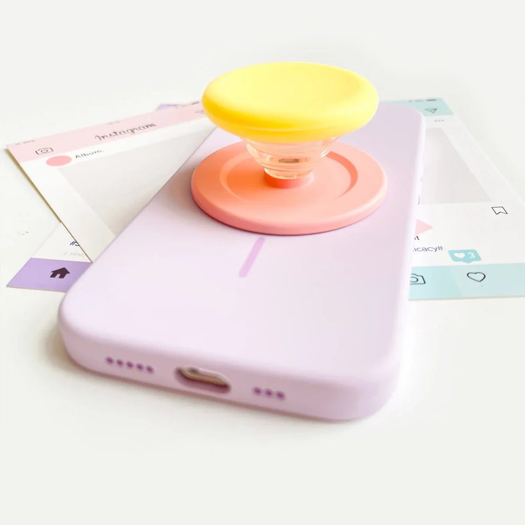 Macaron Silicone Magnetic Air Cushion Stand | Adhesive Backing Phone Stand Qme