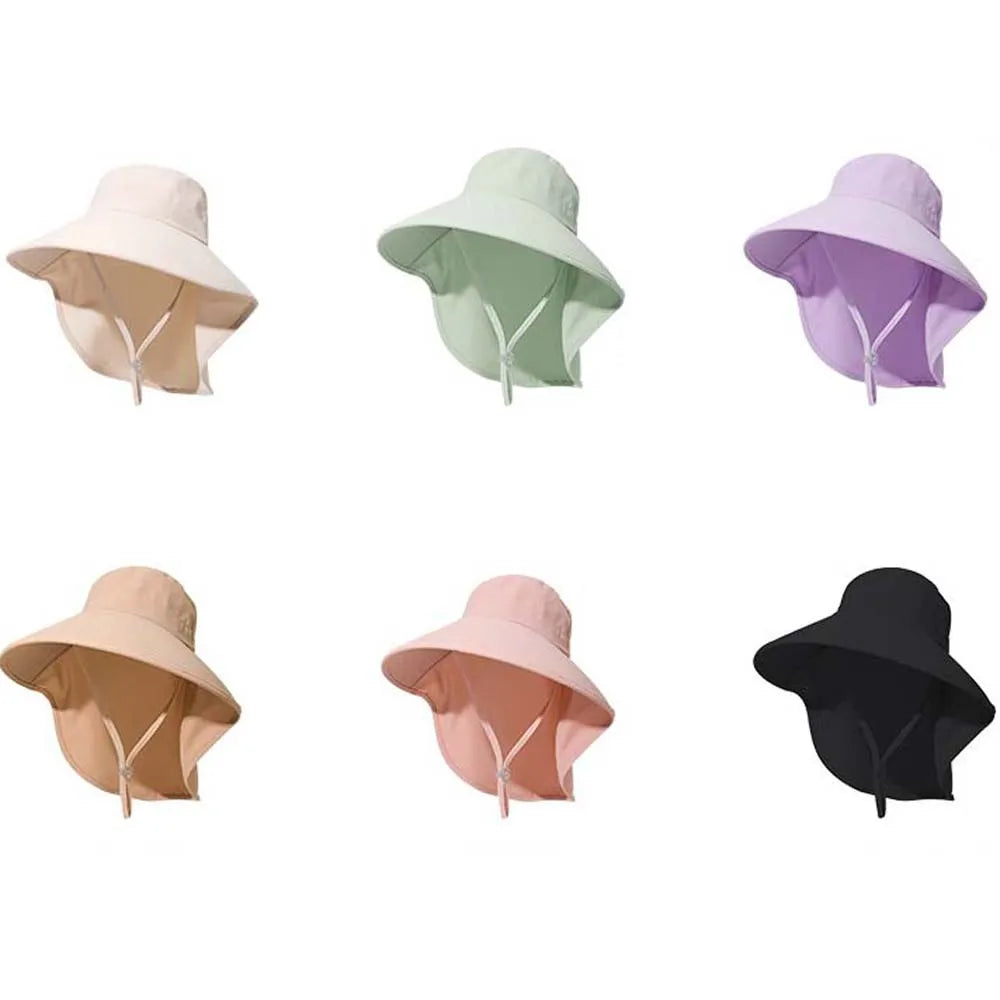 Women's Wide Brim Hiking Hat with Neck Cover | Quick Dry Wide Brim Sun Hat Qme