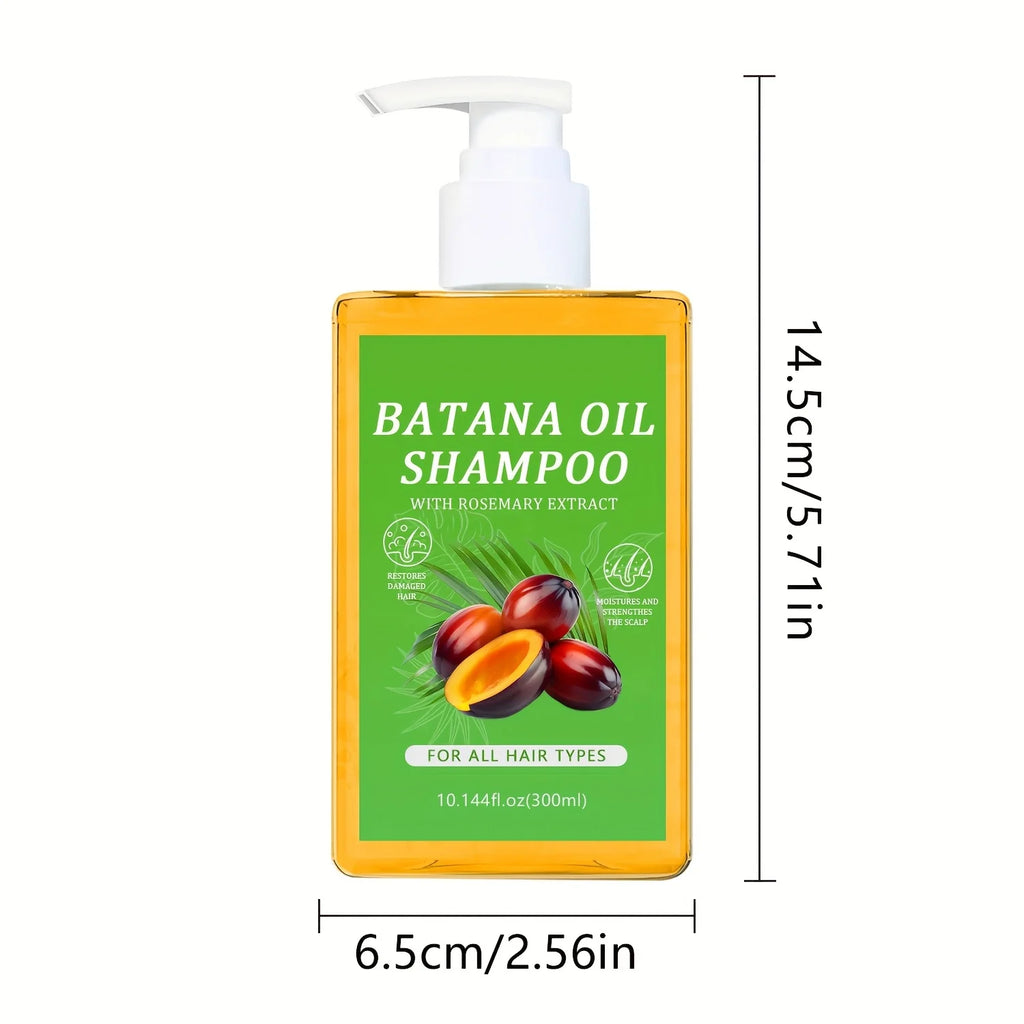 Organic Batana Oil Shampoo with Rosemary – All Hair Types Nourishing Shampoo Qst