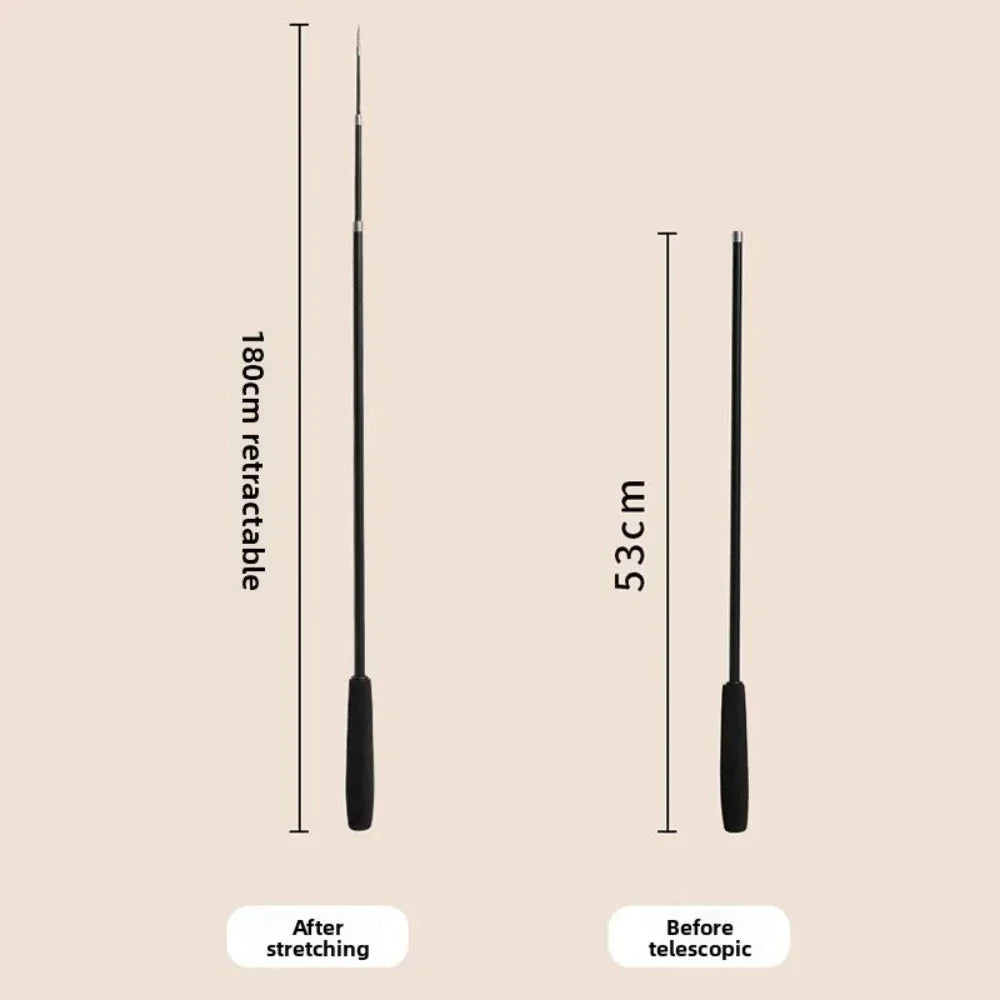 1.8M Telescopic Cat Teaser Wand – 4-Section Feather Toy Cat Teaser Wand Qme