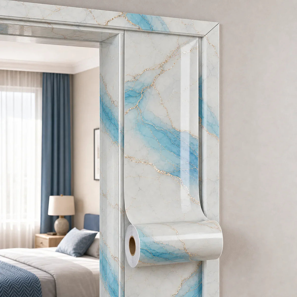 Marble Peel & Stick Window Sill & Door Frame Stickers – PVC Decorative Wall Stickers Qme
