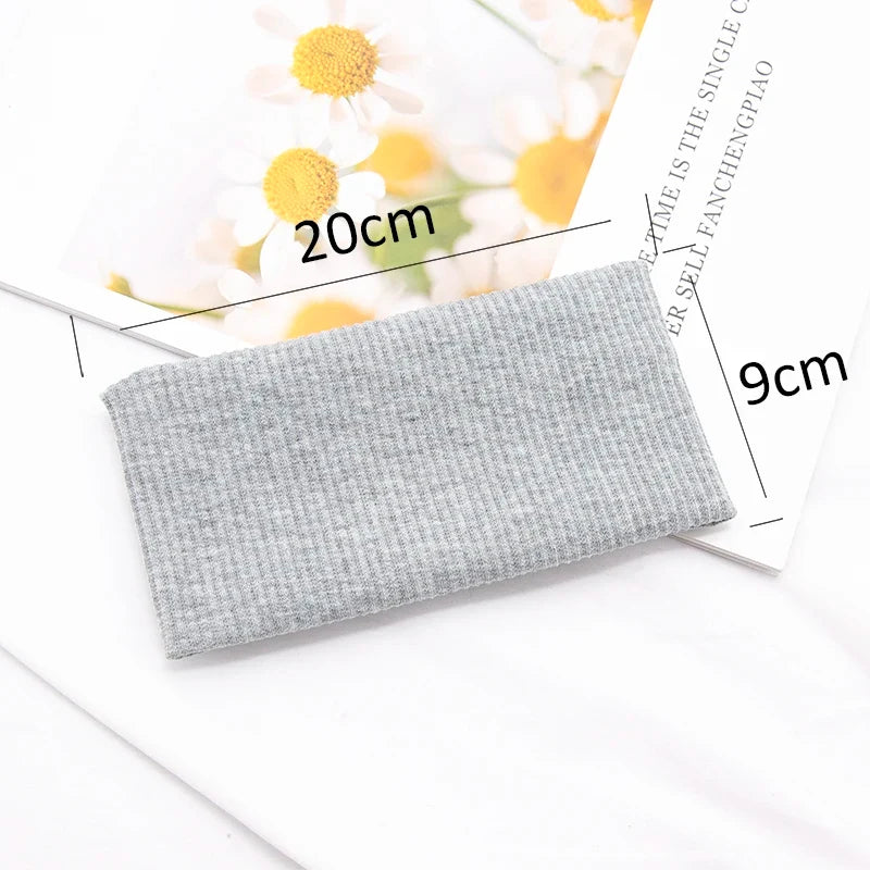 Women's Cotton Wide Turban Twisted Knotted Headband – 11 Colors Turban Headband Qme