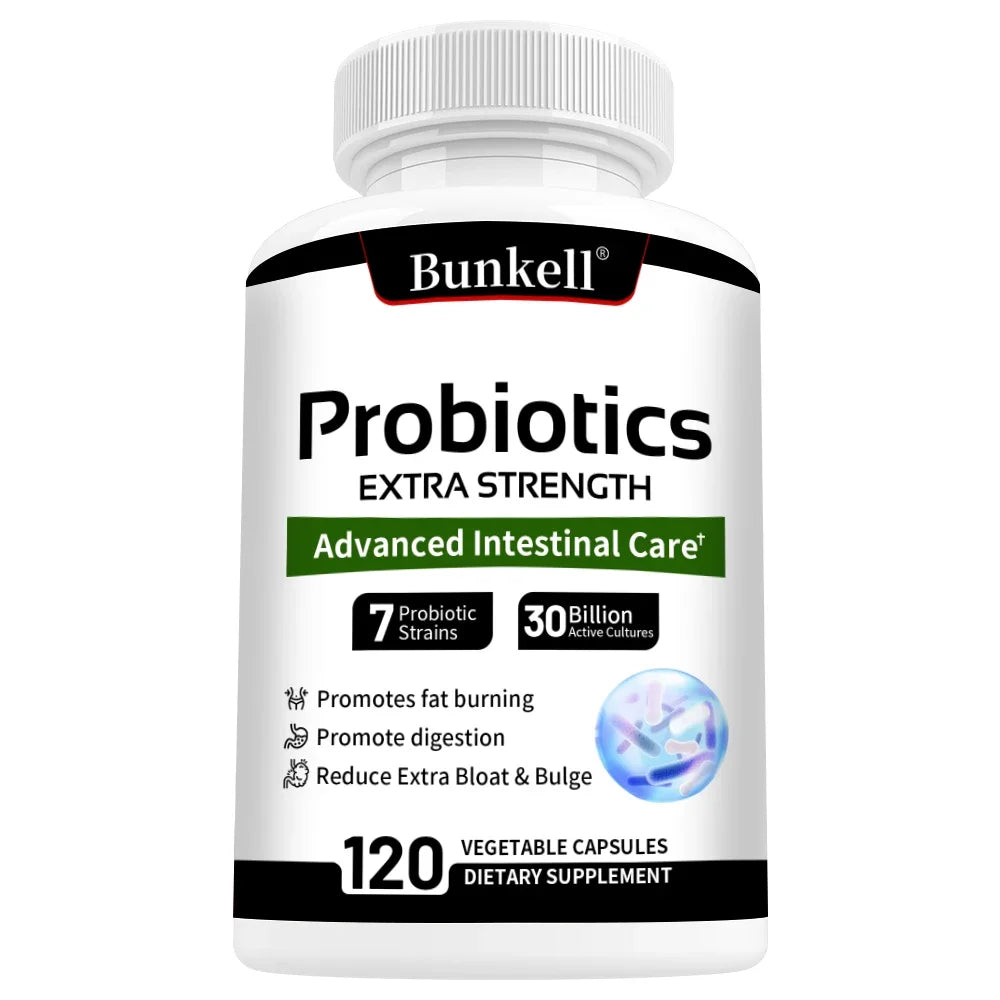 Probiotics Prebiotics & Digestive Enzymes – Gut Health Capsules Probiotic Supplement Qst 120 count-1 bottle