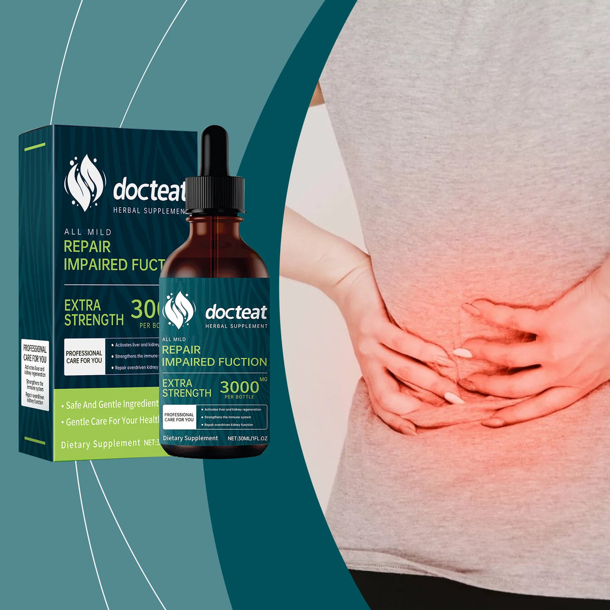 Docteat Herbal Supplement Drops – Natural Plant Wellness Tonic Herbal Supplement Drops Qst