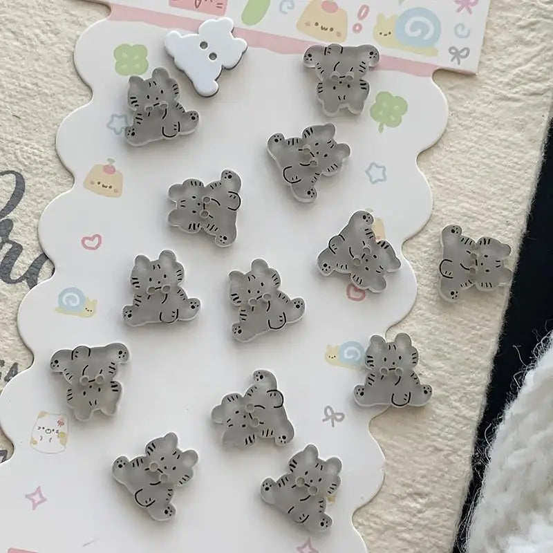 30pcs Cute Cat Resin Buttons – Kitty Sewing Accessories Sewing Buttons Qst F
