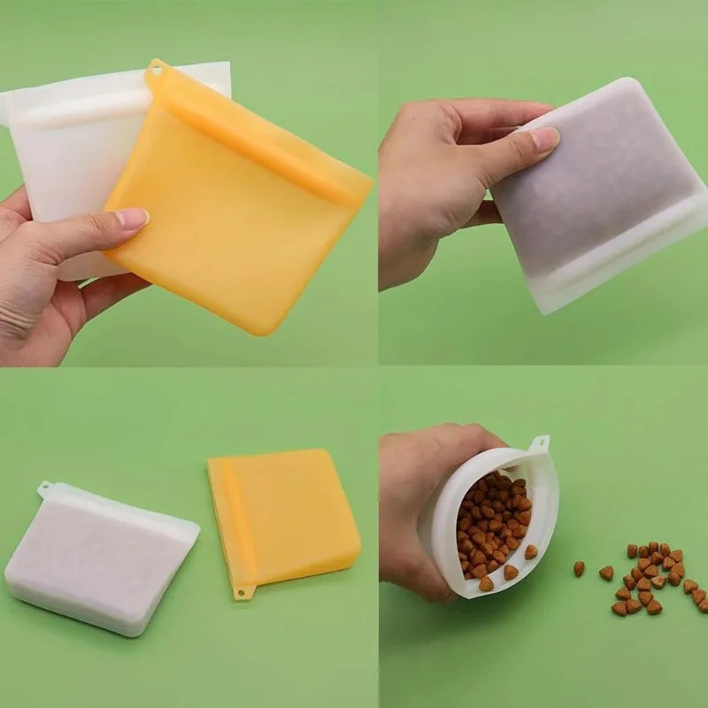 Dog Treat Training Pouch – 4oz Silicone Waterproof Snack Bag Dog Training Pouch Qme