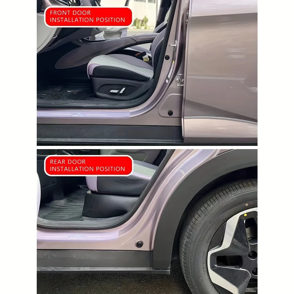 Car Door Soundproof Silicone Cushioning Pads – 4-Pack Car Door Seal Pads Qme