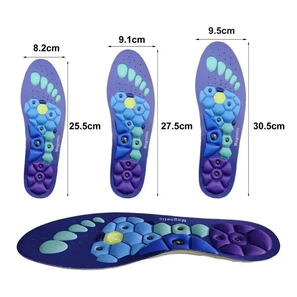 EVA Magnetic Acupoint Massage Insoles – Arch Support & Cushion Massage Shoe Insoles Qst
