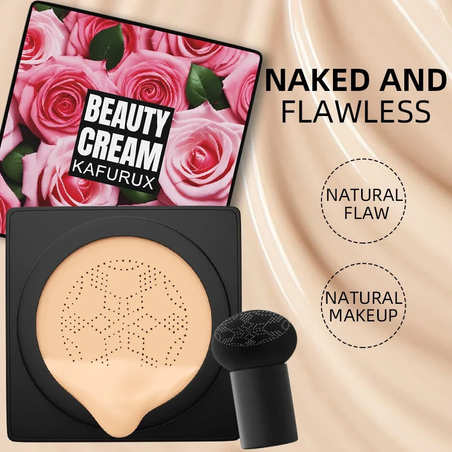 Mushroom Head Air Cushion CC Cream – Moisturizing Foundation Air Cushion Foundation Qme