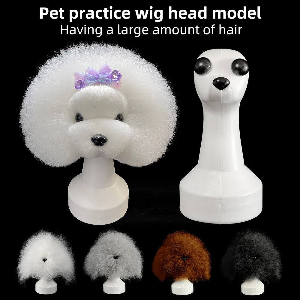 Teddy Dog Simulated Head Model – Pet Grooming Practice Tool Dog Grooming Model Qme