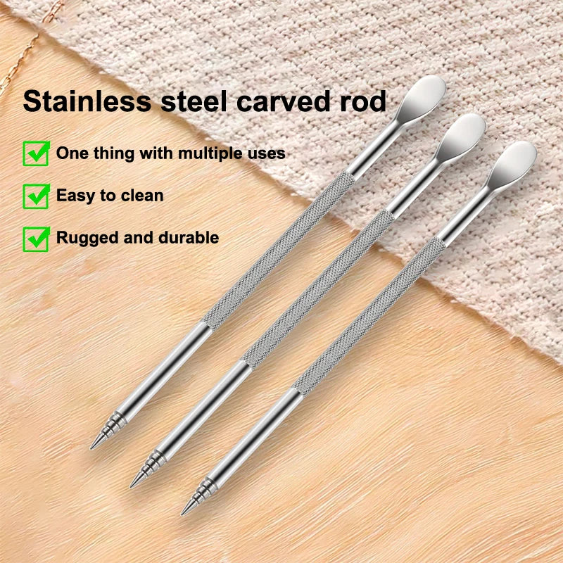 Double-Ended 3D Nail Carving Pen – Sculpture & Gel Art Tool Nail Art Pen Qst
