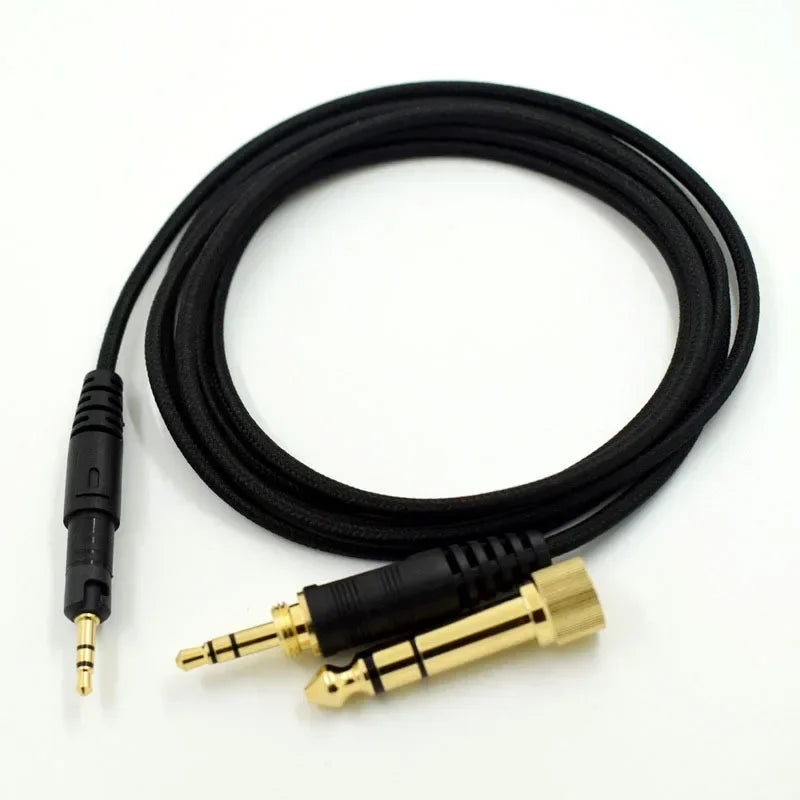 Audio-Technica ATH-M50X M40X Replacement Headphone Cable OFC Headphone Cable Qme black 1.5m