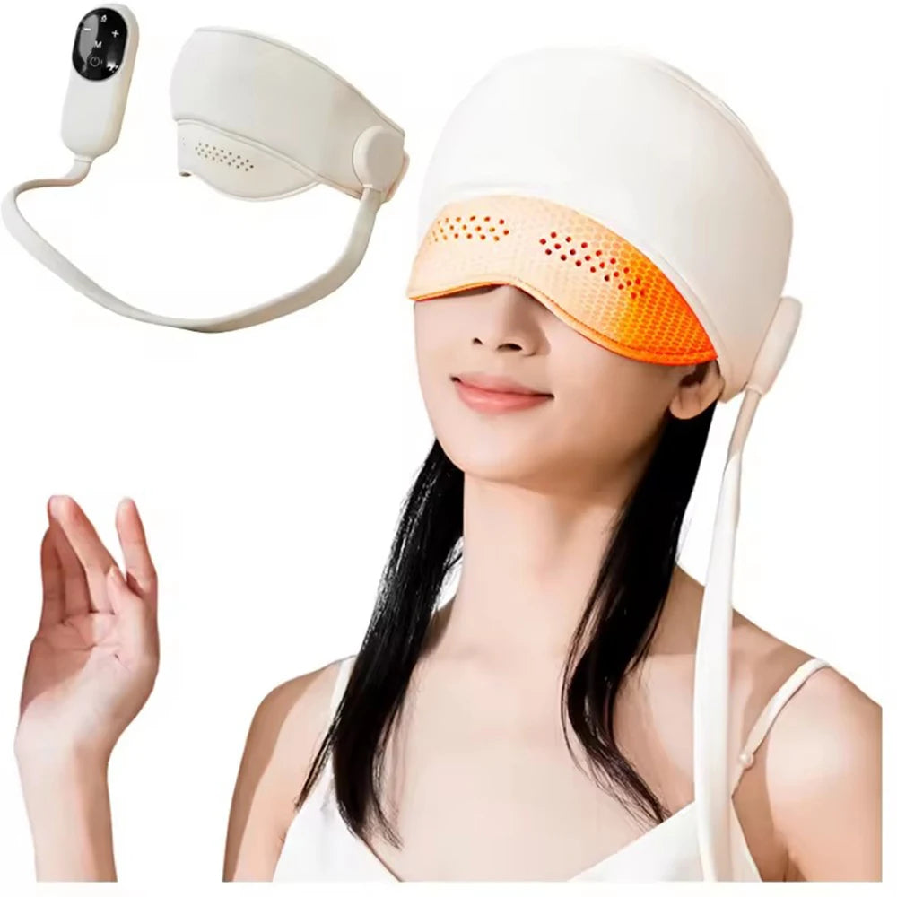 Graphene Head & Eye Massager – Air Pressure Hot Compress Head Eye Massager Qst