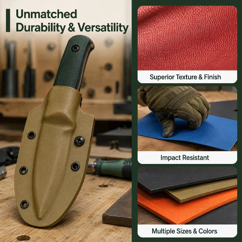 Kydex Thermoplastic Sheet for Knife Sheath & Holster Making Thermoplastic Sheet Qst