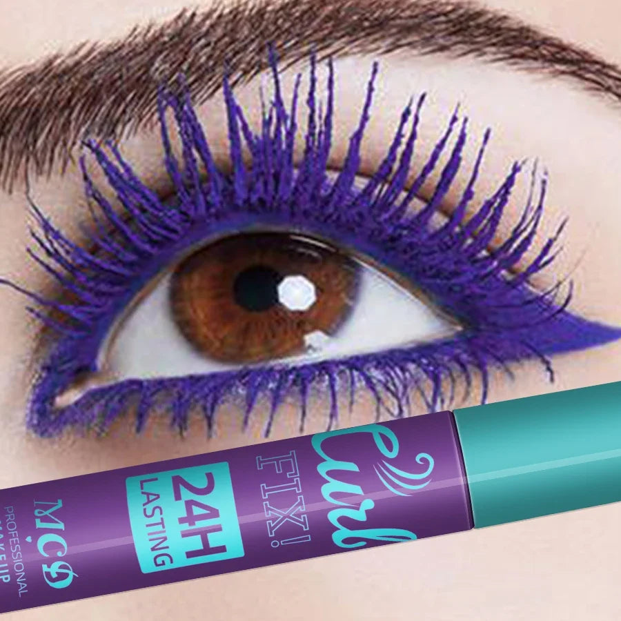 Colorful Waterproof Mascara – Curling & Fast Drying | 8 Shades Waterproof Mascara Qme