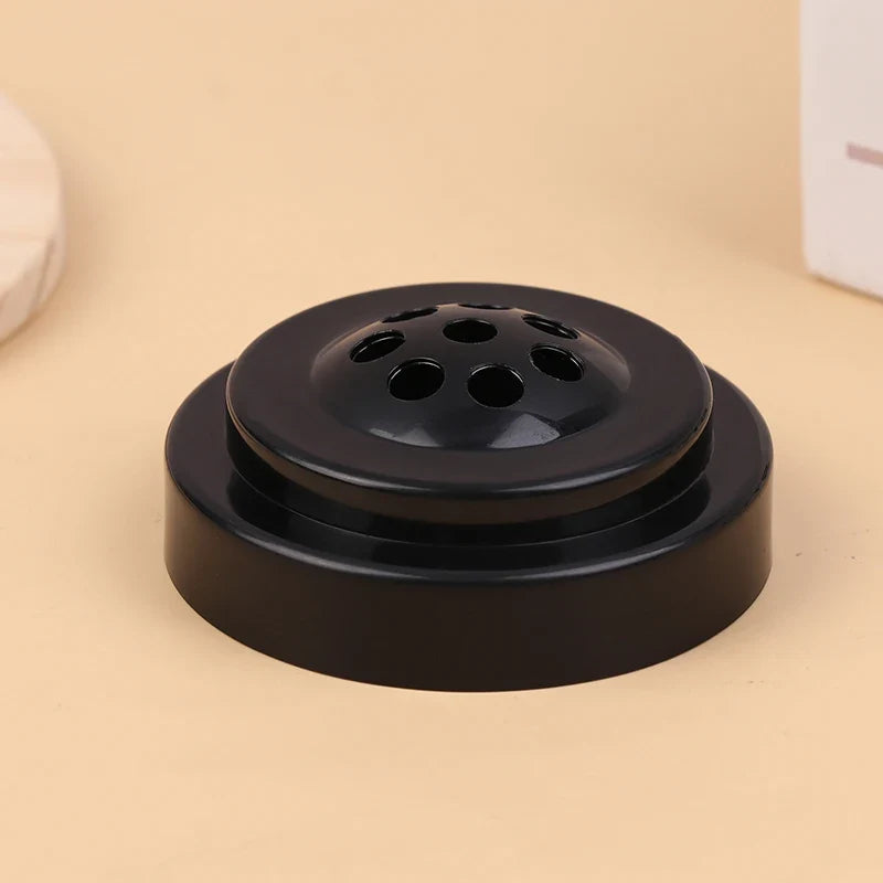 Black Plastic Desk Flag Stand – 8-Hole Mini Flagpole Base Desk Flag Stand Qme