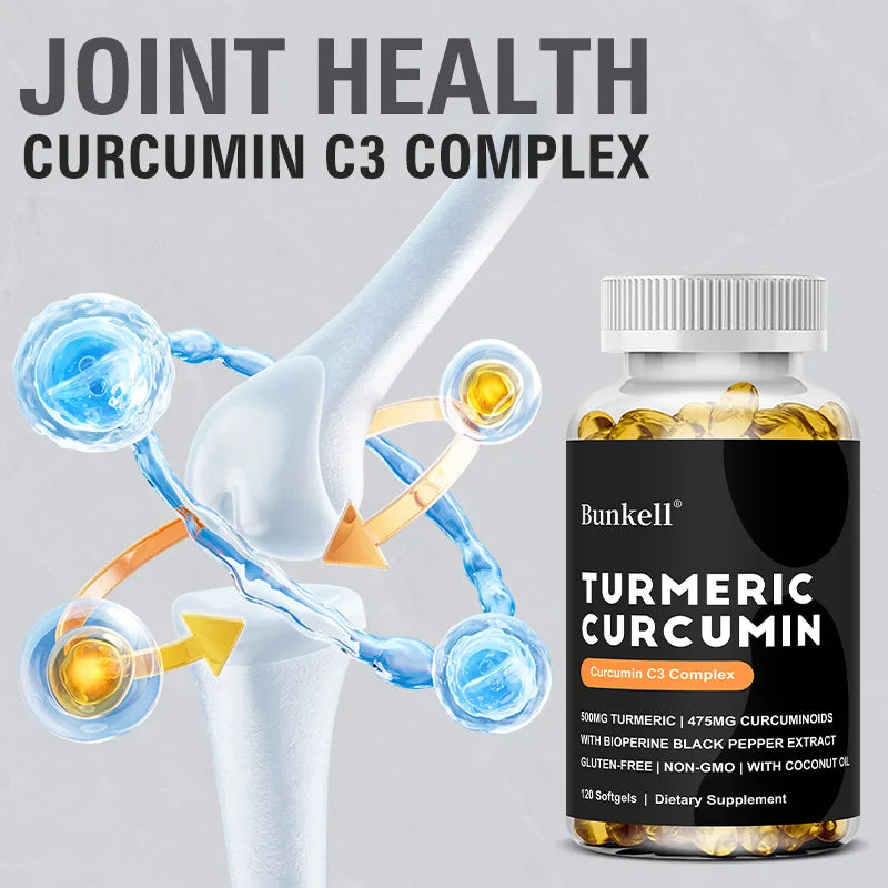 Turmeric Curcumin Capsules with BioPerine | Dietary Supplement Herbal Supplement Qst