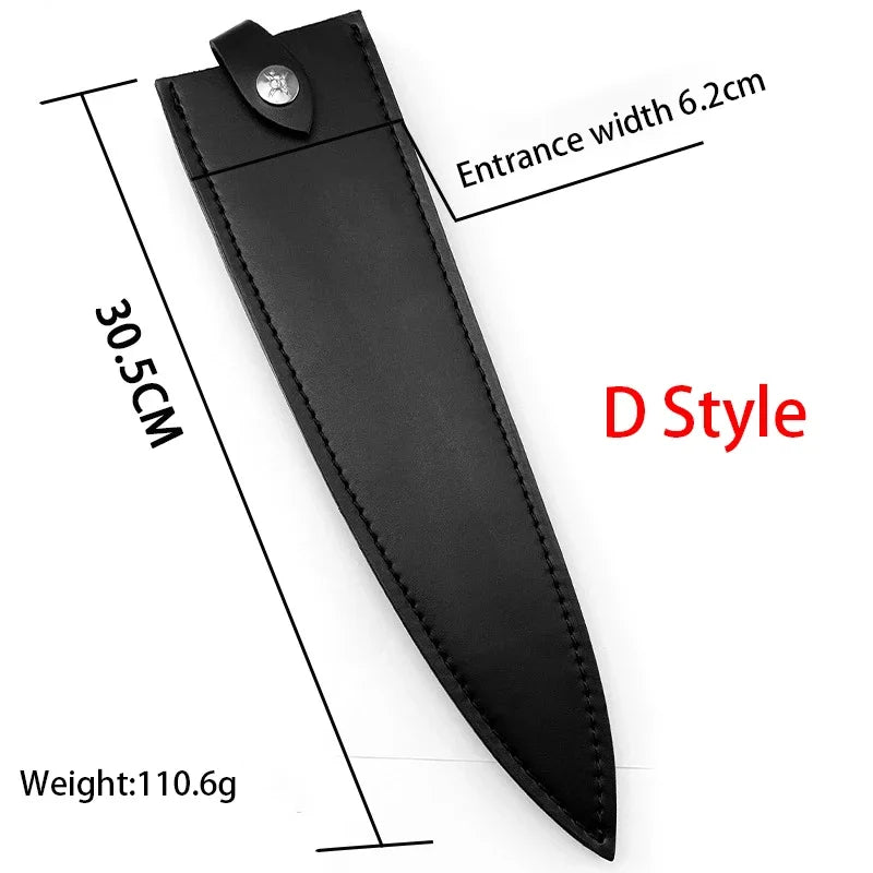 Swayboo Cowhide Leather Knife Sheath – Chef & Camping Case Leather Knife Sheath Qst D
