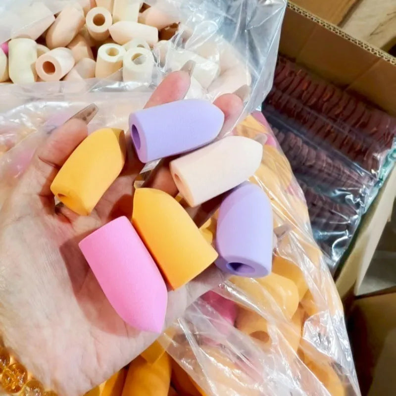 Mini Beauty Sponges Set – 10Pcs Mixed Shapes & Colors Makeup Sponge Set Qme
