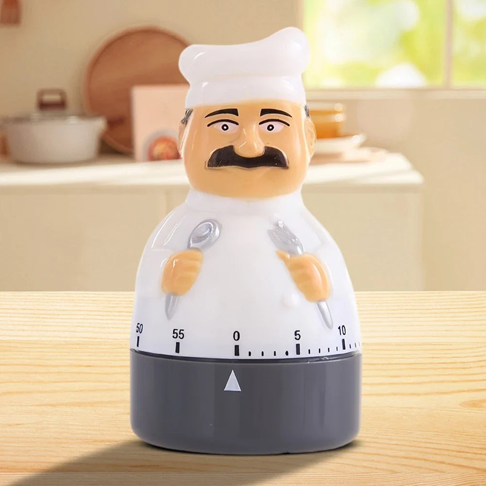 Cartoon Chef Kitchen Timer – Cooking & Baking Accessory Kitchen Timer Qme