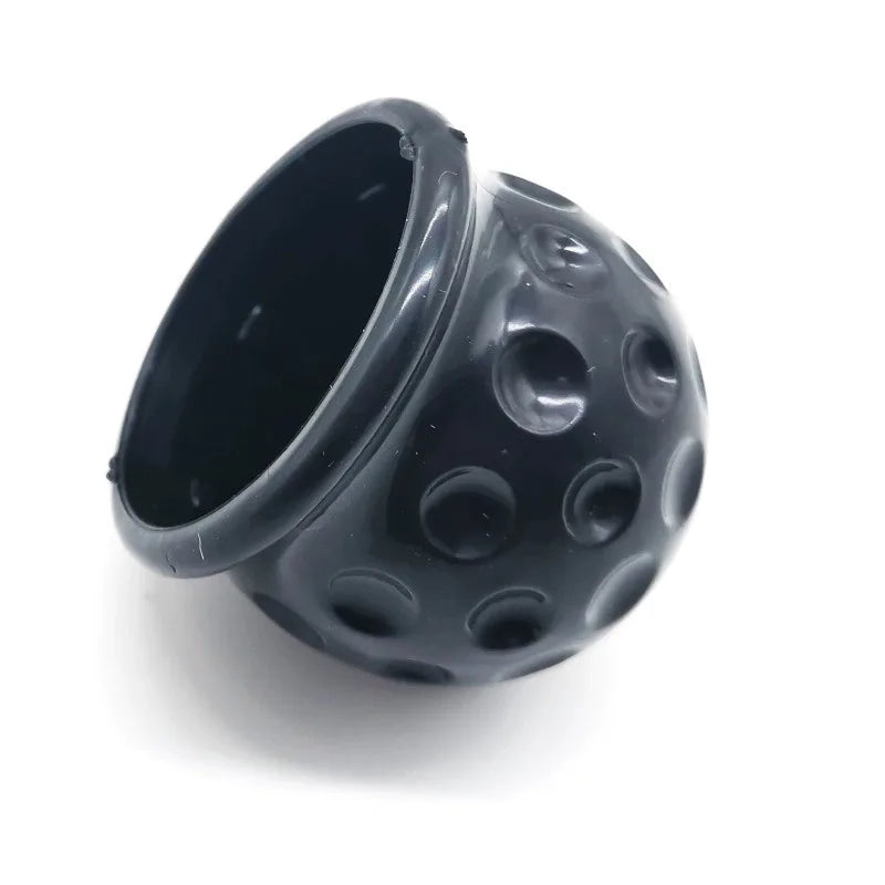 Universal 50mm Tow Bar Ball Cover Cap – Rubber Hitch Protector Tow Hitch Ball Cover Qme black