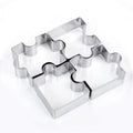 3D Puzzle Cookie Cutter Set – Stainless Steel DIY Biscuit Molds Cookie Cutter Set Qme 4pcs set