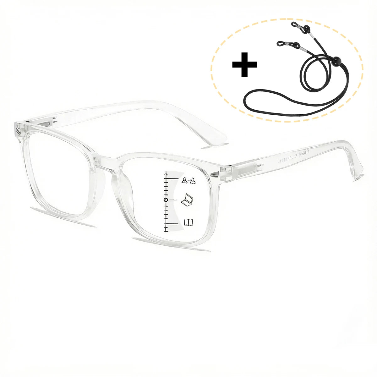 VOPHA Progressive Multifocal Readers – Blue Light Blocking Progressive Reading Glasses Qst Strength 1.5 Transparent
