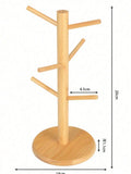 Bamboo Cup Holder Kitchen Organizer Rack for Mugs Kitchen Organizer Rack Qme 1pc