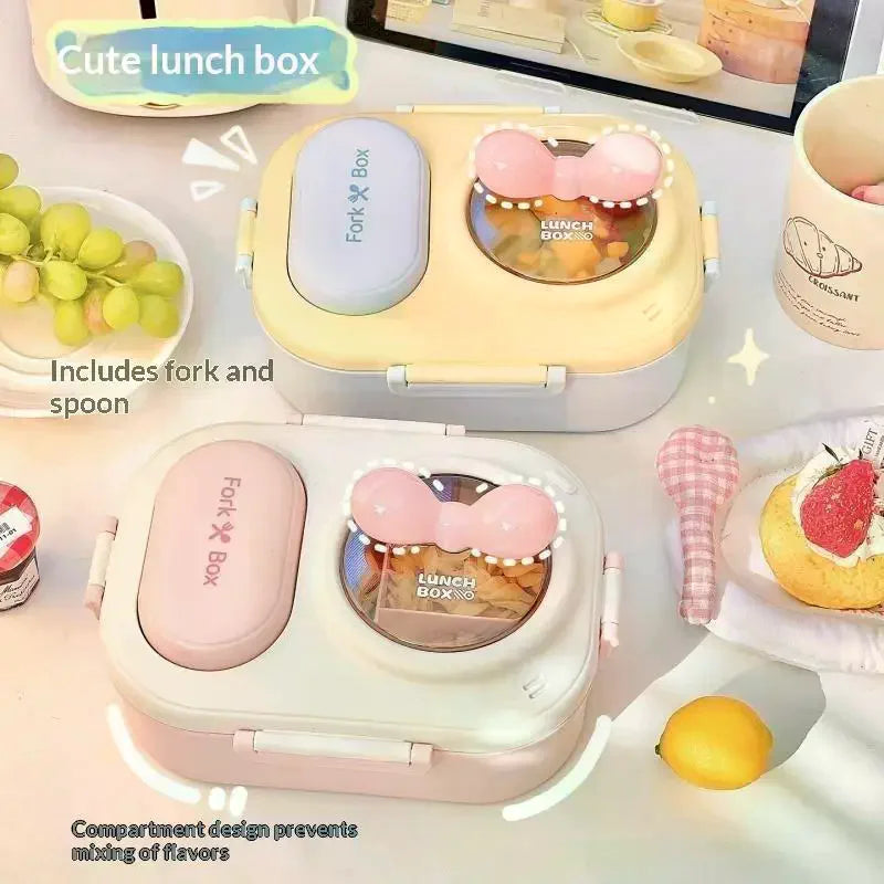 Cute Macaron Bento Box – Portable Lunch Container for Women Bento Lunch Box Qme