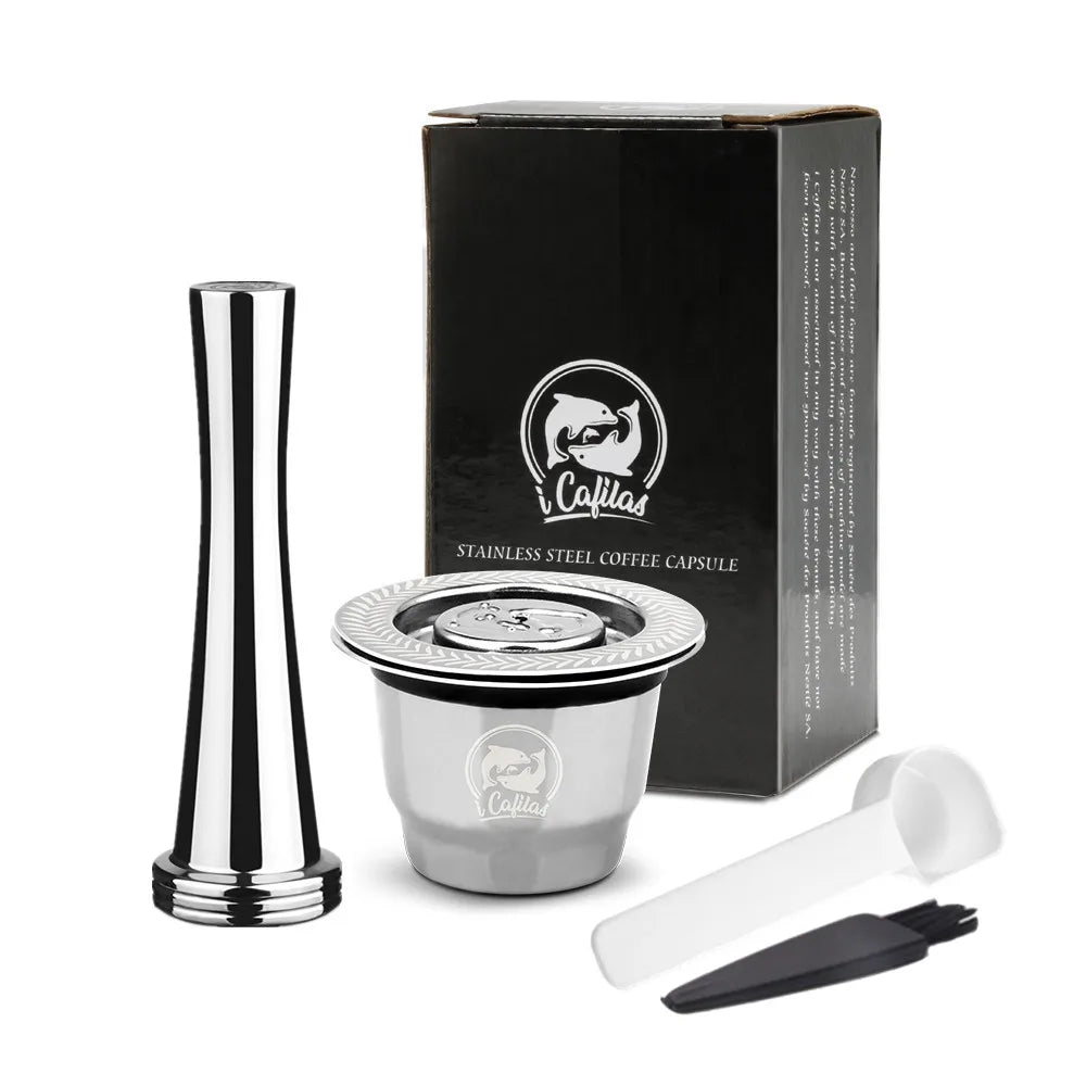 Reusable Stainless Steel Capsules for Nespresso OriginalLine Reusable Coffee Capsules Qst 1SC1T